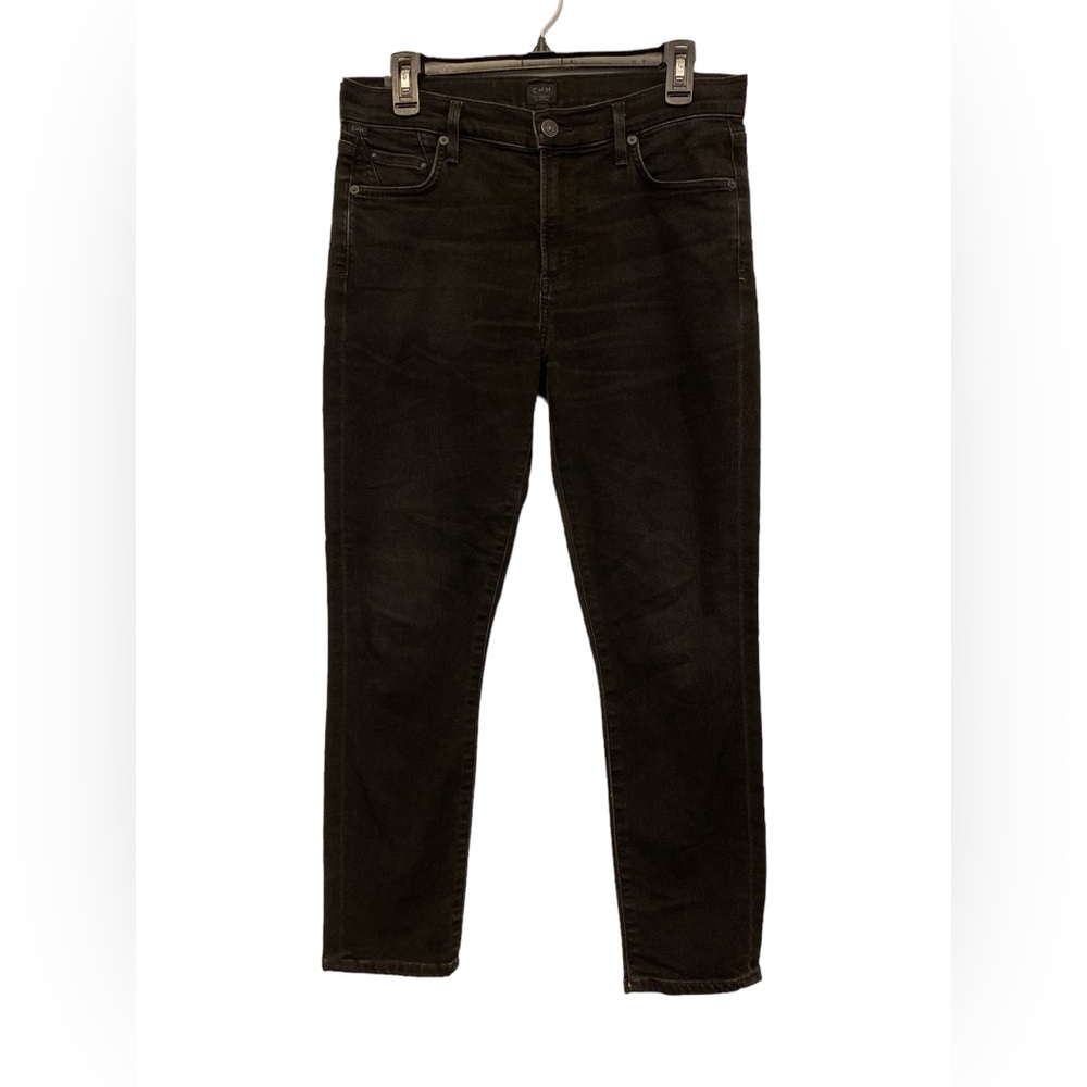 Citizens Of Humanity Black Rocket Crop High Rise Skinny Jeans Women’s Size 28